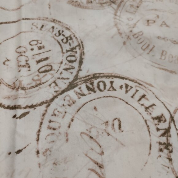 Tim Holtz Cotton Fabric - Postage Stamped - Picture 1 of 3
